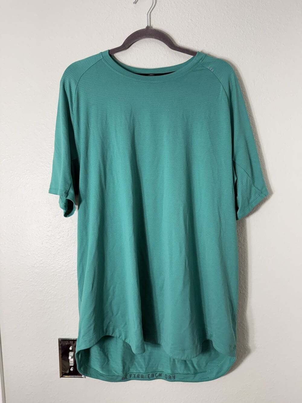 Lululemon Drysense Short Sleeve Shirt Men’s XXL - Aqua Green